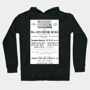 The Tandem Smelting Syndicate - 1910 Vintage Advert Hoodie